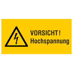 VORSICHT! Hochspannung (label)