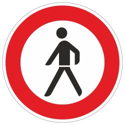 Verbot für Fußgänger StVO...