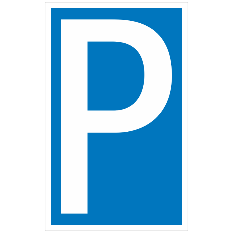 Parkplatzschild Symbol P Sonder 15,0 x 25,0 cm