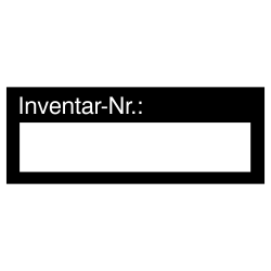 Inventar-Nr.: / schwarz  40x15