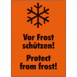 Vor Frost schützen! Protect...