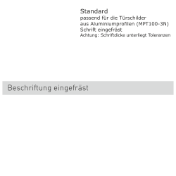 Namensstreifen graviert für...
