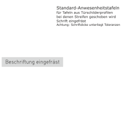 Namensstreifen zum Schieben...