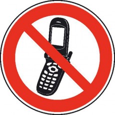 Foto-Handy benutzen verboten